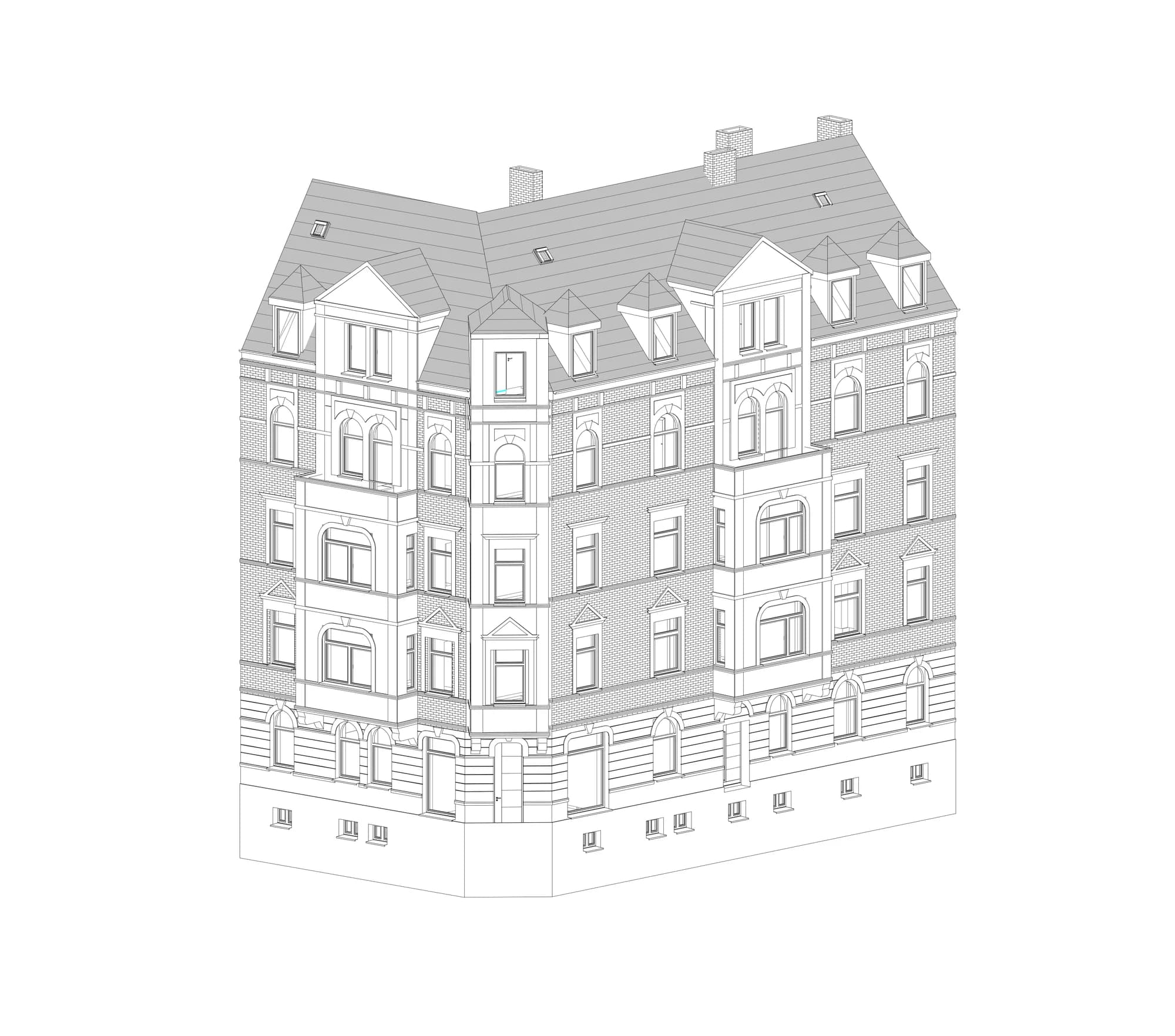 MFH mit 10 WE in Hannover – Isometrie