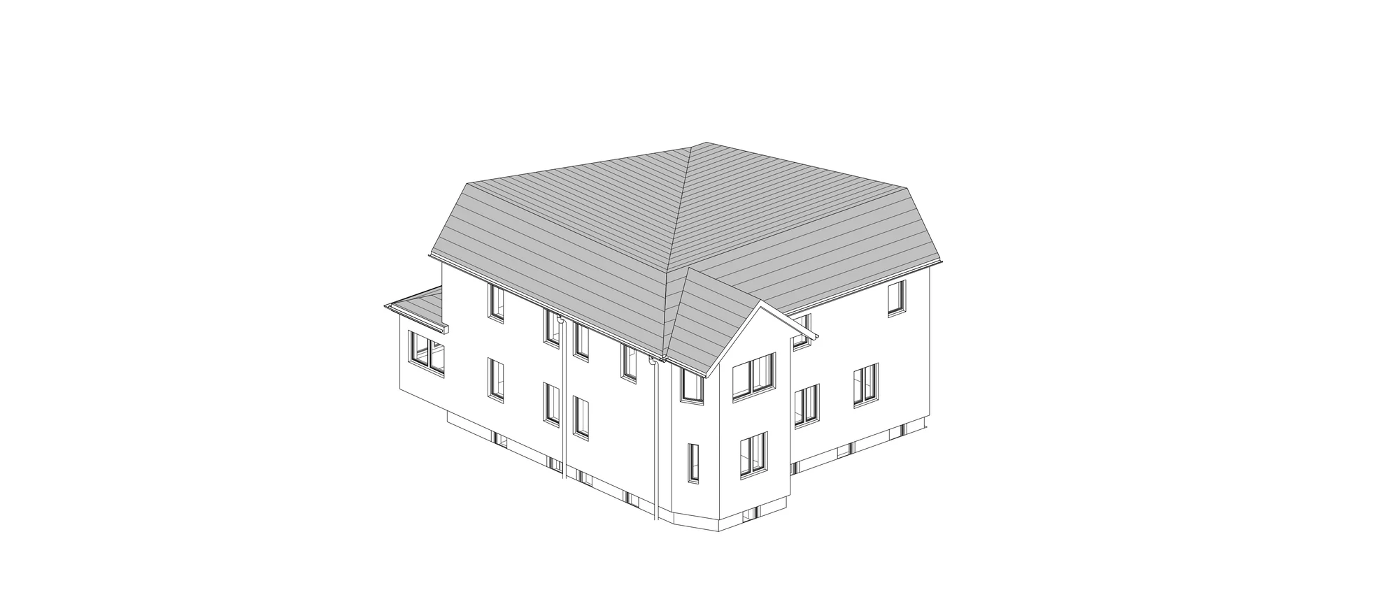Wohn und Geschäftshaus – Isometrie